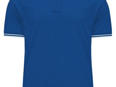 Koszulka polo 210 CONTRAST ROYAL niebiesko biała