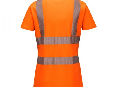 Damska koszulka ochronna ostrzegawcza polo Pomarańczowy LW72 1