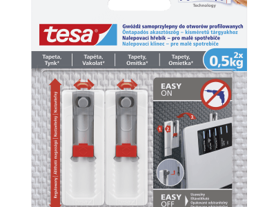 Gwóźdź samoprzylepny do urządzeń elektronicznych Tesa® regulowany do tynku i tapet Tesa H7778207