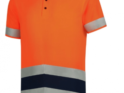 Koszulka polo unisex POLOSHIRT HIGH VIS BICOLORT20 kolor fluorescencyjny pomarańczowy (98)