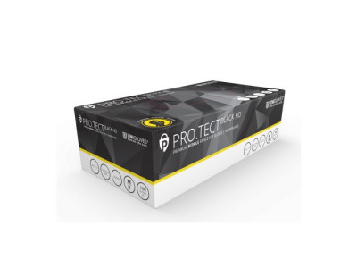 Rękawice nitrylowe PRO.TECT Black HD bezpudrowe, długość 240mm, kolor czarny, opk. 100szt. GA006HD GRIP 1